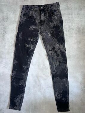 Kollar Denim Black Acid Wash Skinny Jeans Men’s